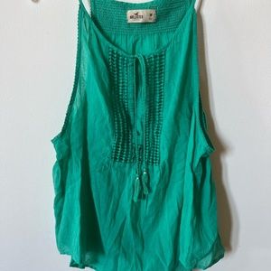 Teal Holister Tank Top NWOT
